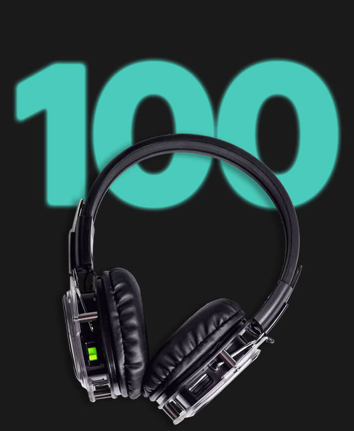 100 headsets