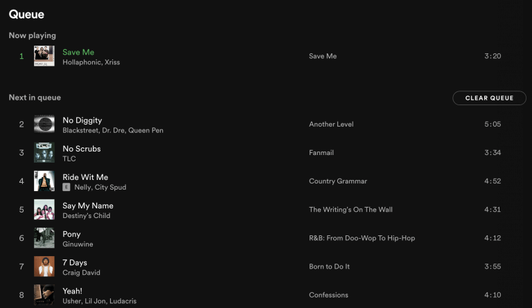 Use Spotify Play Queue