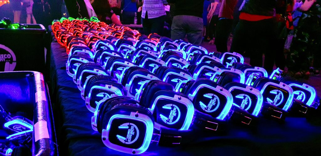 corporate silent disco event 